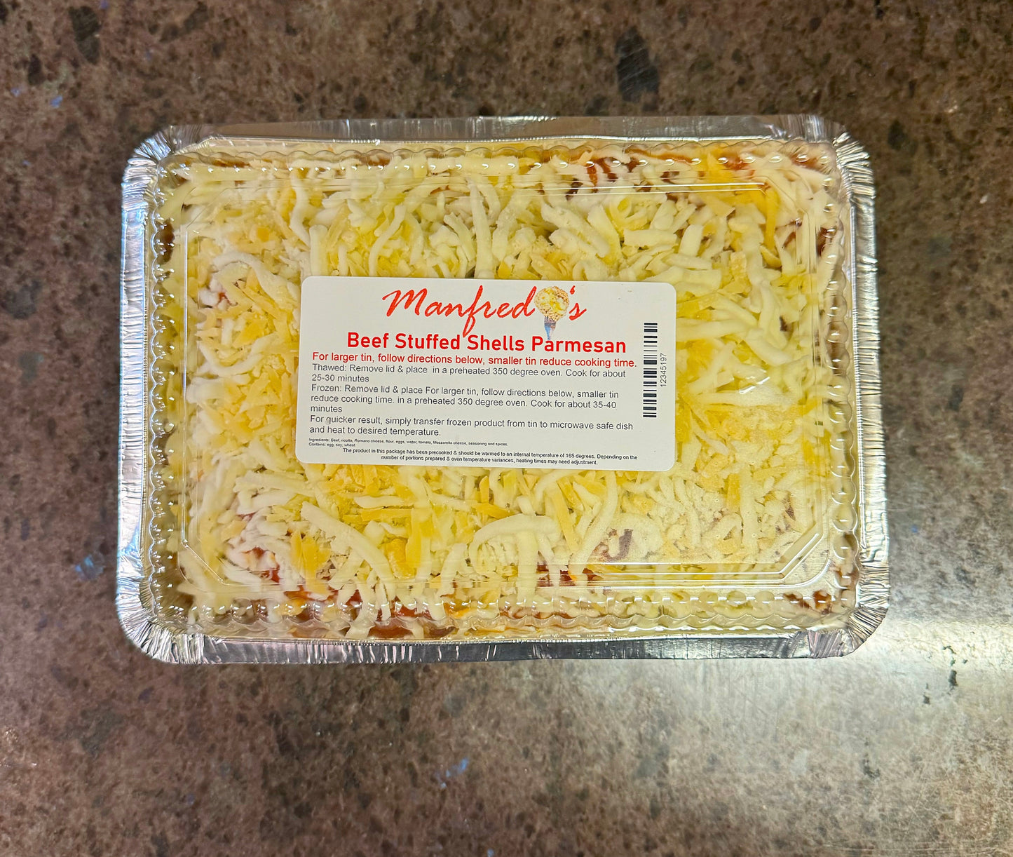 Beef Parmesan Stuffed Shells