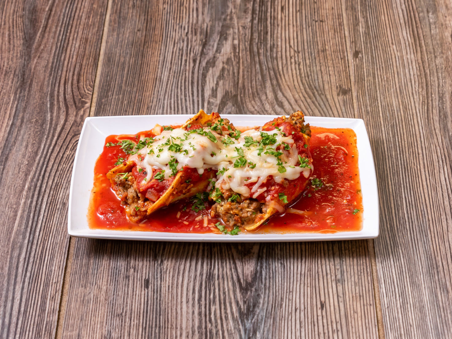 Beef Parmesan Stuffed Shells