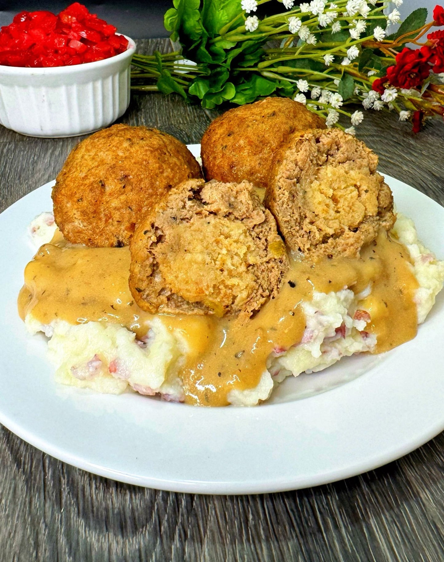 Stuffed Meatball - Thanksgiving Turkey